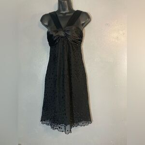 Bisou Bisou Black Polka Dot Party Dress